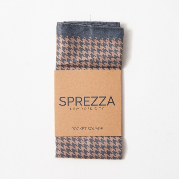 Sprezza NYC Herringbone Pocket Square - Picture 1 of 5